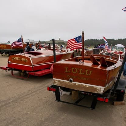 Vintage Boat Display
