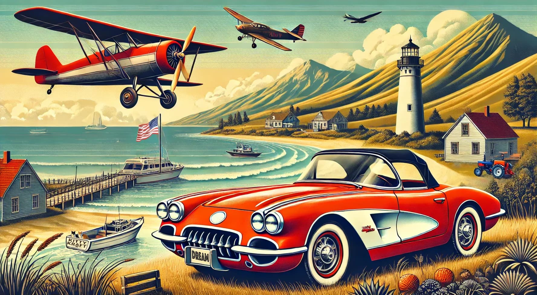 Pacific Coast Dream Machines Show - Classic Cars, Planes, and Motorcycles