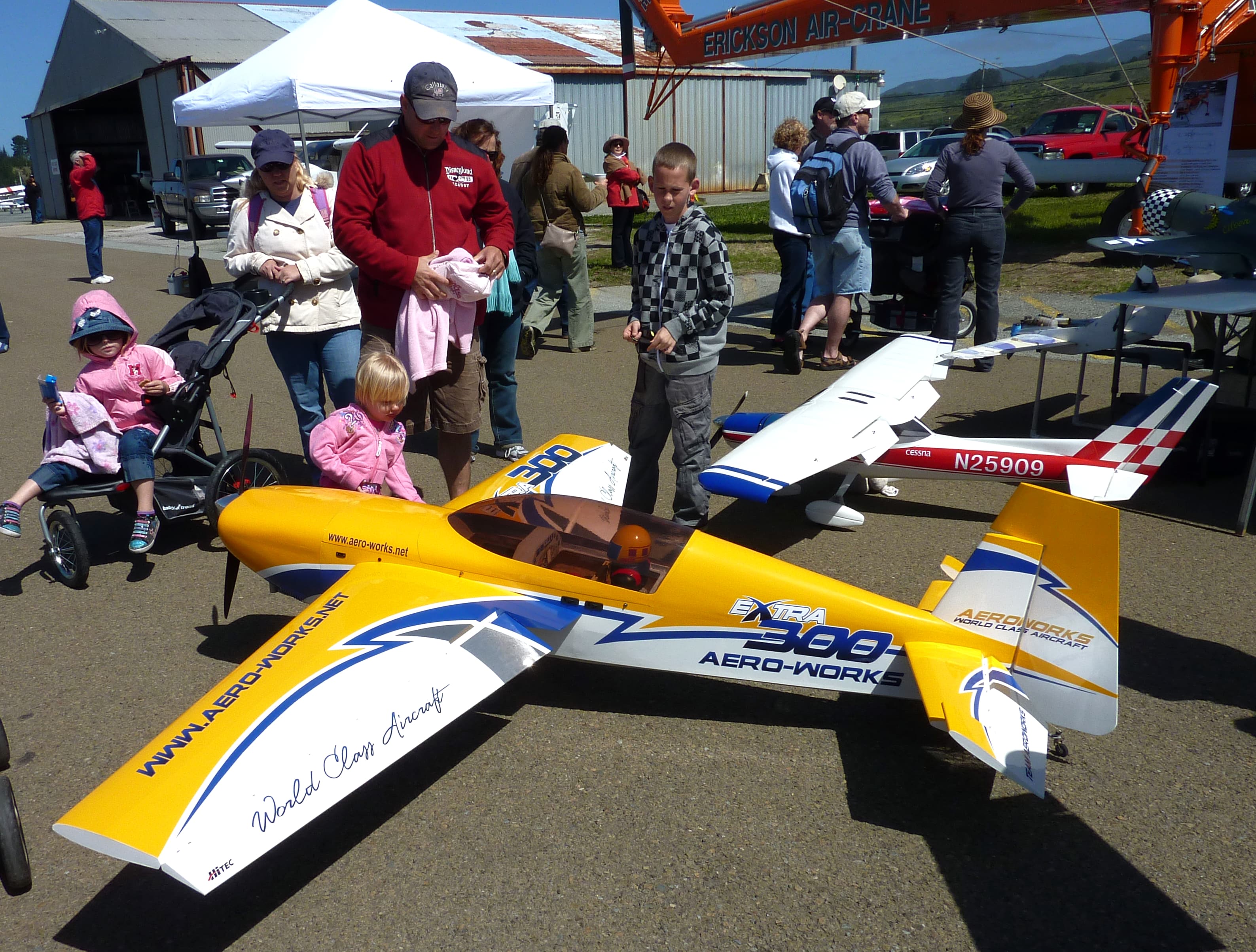 R/C airplane display at Dream Machines