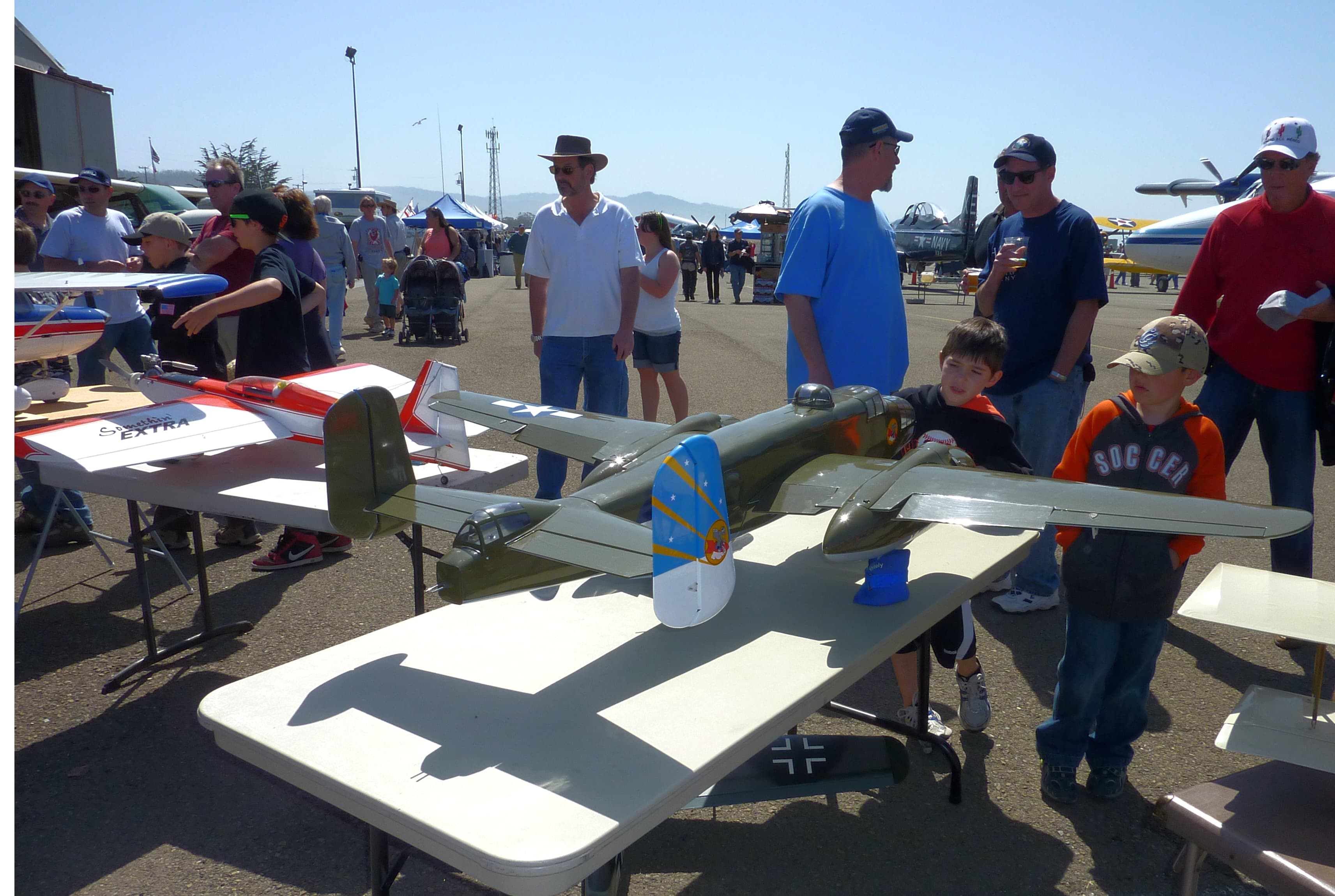 R/C airplanes on display